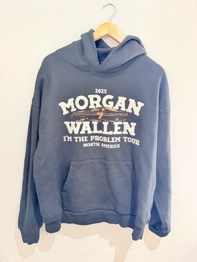 Morgan Wallen 2025 I'm The Problem Tour black  Hoodie XL